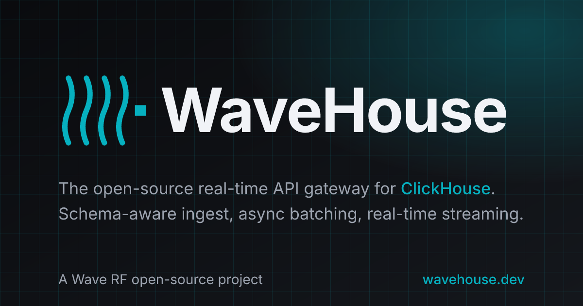 Show HN: WaveHouse – Supabase for ClickHouse